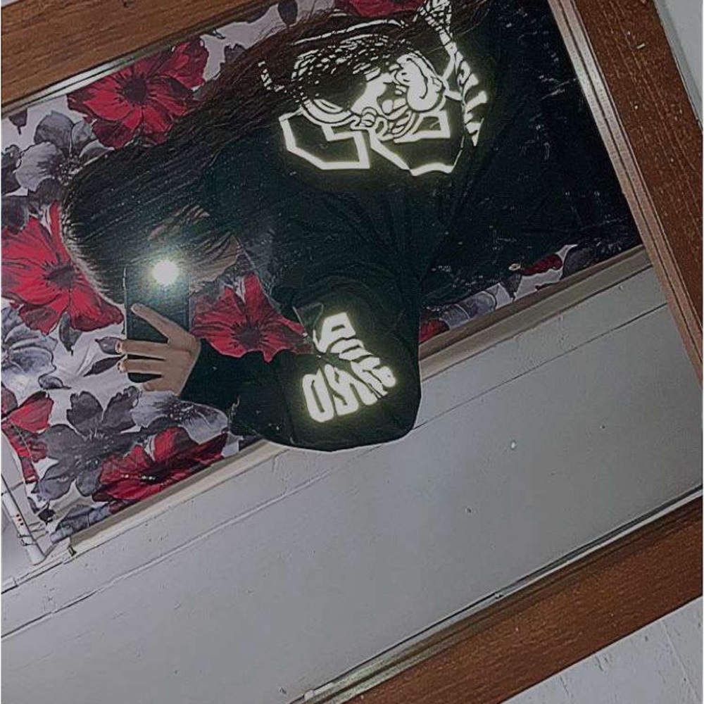 Men's Black Graphic Puffer Jacket